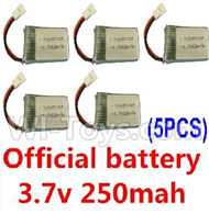 JJRC H6 H6C H6D Parts-19 Official 3.7v 250mah battery(5pcs) For JJRC H6 H6C H6D Drone,RC Quadcopter spare parts